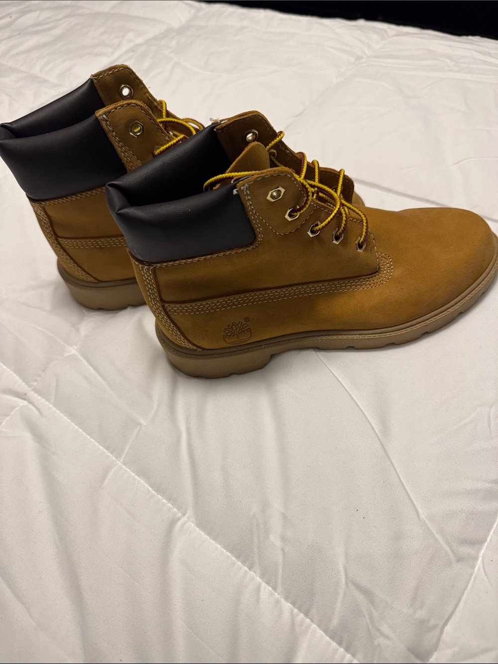Timberland Kids Wheat/Tan Nubuck Lace-Up Boots